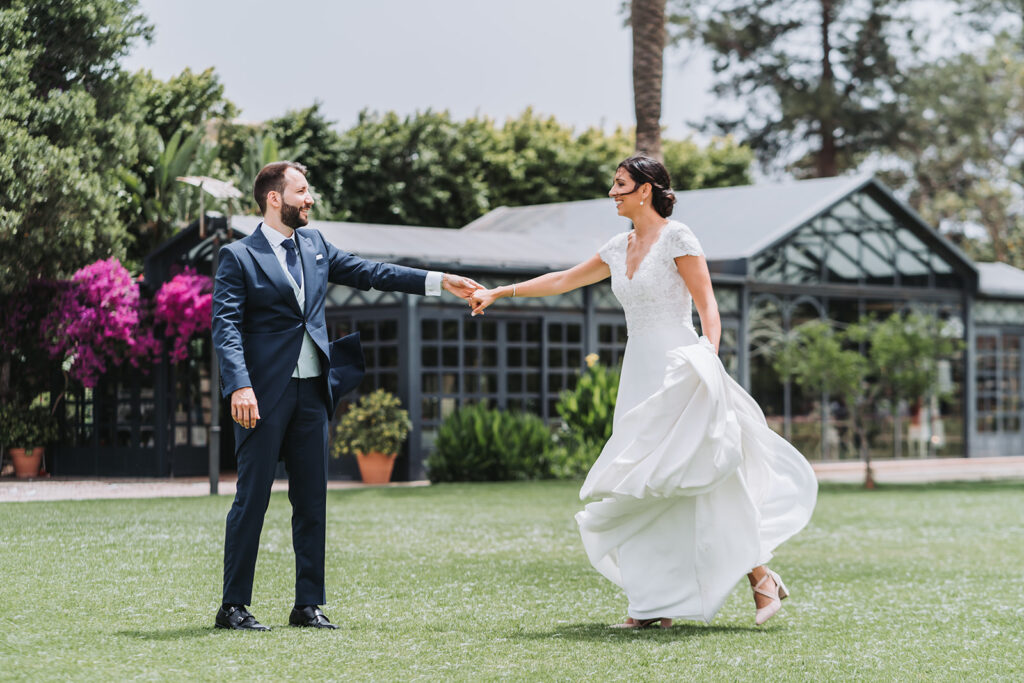 fotógrafos de boda en el Huerto de Santa María