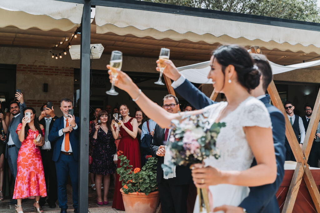 fotógrafos de boda en el Huerto de Santa María